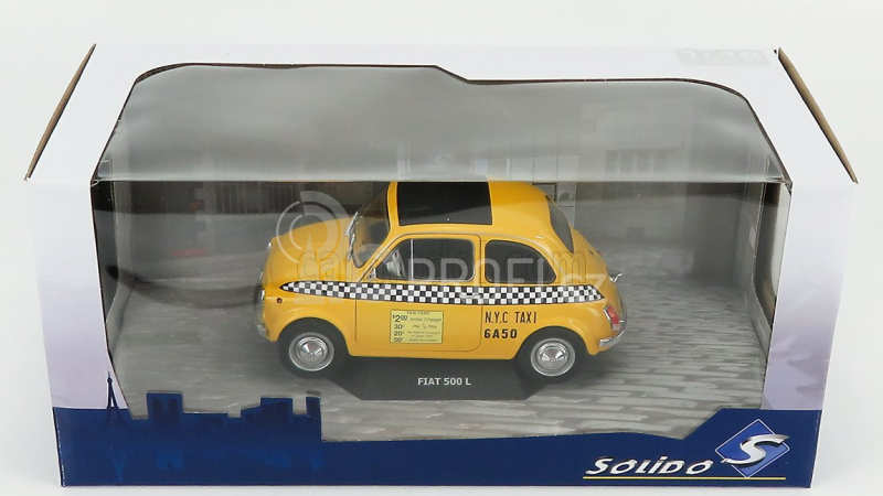 Solido Fiat 500 Taxi Nyc New York City 1965 1:18 Žlutá