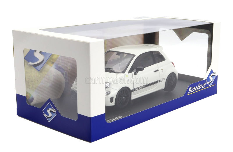 Solido Fiat Nuova 500 Abarth 595 2022 1:18 Bílá Černá