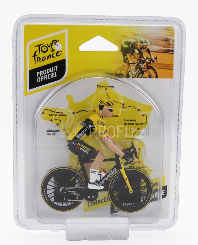 Solido Figures Ciclista - Cyclist - Team Jumbo Visma - Tour De France 2023 1:18 Žlutá
