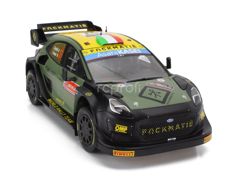 Solido Ford england Puma Rally1 Team Ford World Rally M-sport N 7 Rally New Zealand 2022 Lorenzo Bertelli - Lorenzo Granai 1:18 Zelená Černá