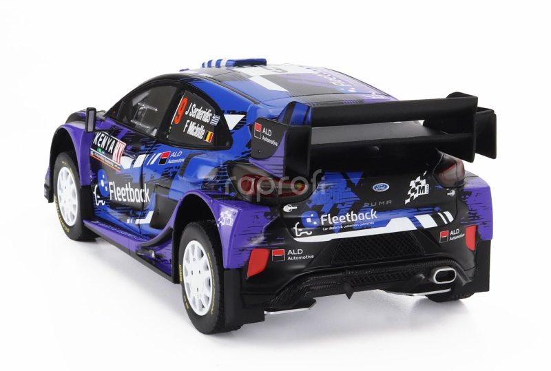 Solido Ford england Puma Rally1 Team M-sport Ford Wrt N 9 Rally Safari Kenia 2022 Jourdan Serderidis - Frederic Miclotte 1:18 Fialová Černá Modrá