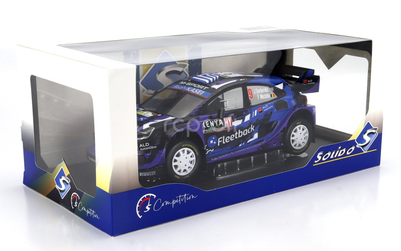Solido Ford england Puma Rally1 Team M-sport Ford Wrt N 9 Rally Safari Kenia 2022 Jourdan Serderidis - Frederic Miclotte 1:18 Fialová Černá Modrá