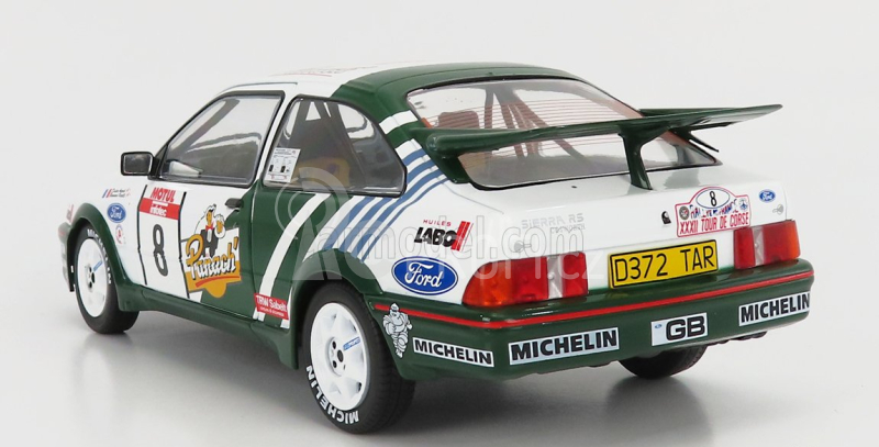 Solido Ford england Sierra Cosworth Rs500 N 8 Rally Tour De Corse 1988 Auriol 1:18 Bílá Zelená