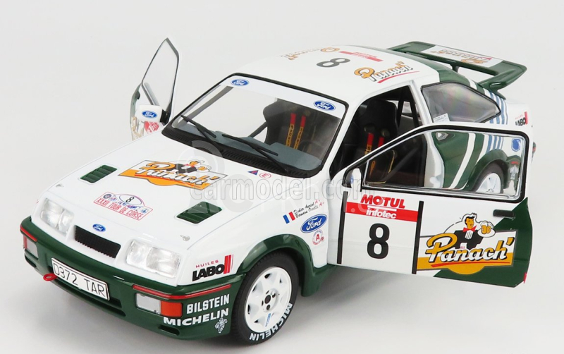 Solido Ford england Sierra Cosworth Rs500 N 8 Rally Tour De Corse 1988 Auriol 1:18 Bílá Zelená