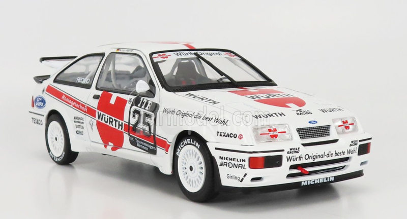 Solido Ford england Sierra Cosworth Rs500 Team Wurth N 25 Winner Nurburgring Dtm 1988 A.hahne 1:18 Bílá Červená