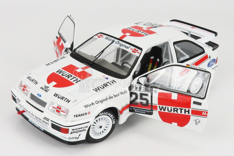 Solido Ford england Sierra Cosworth Rs500 Team Wurth N 25 Winner Nurburgring Dtm 1988 A.hahne 1:18 Bílá Červená