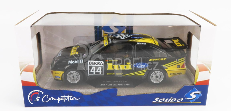 Solido Ford england Sierra Rs500 Cosworth N 44 24h Nurburgring 1989 V.weidler 1:18 Černá Žlutá