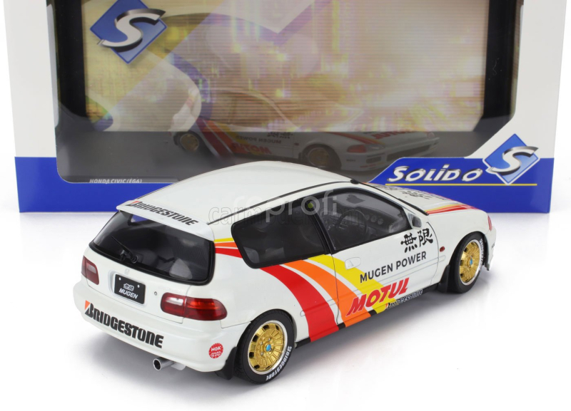 Solido Honda Civic (eg6) Mugen Power Racing 1992 1:18 Bílá Červená