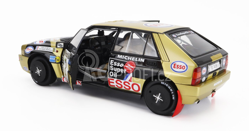 Solido Lancia Delta Hf H.f. Grifone Srl N 2 3rd Rally Deutschland 1989 Y.loubet - J.m.andrie 1:18 Zlatá Černá