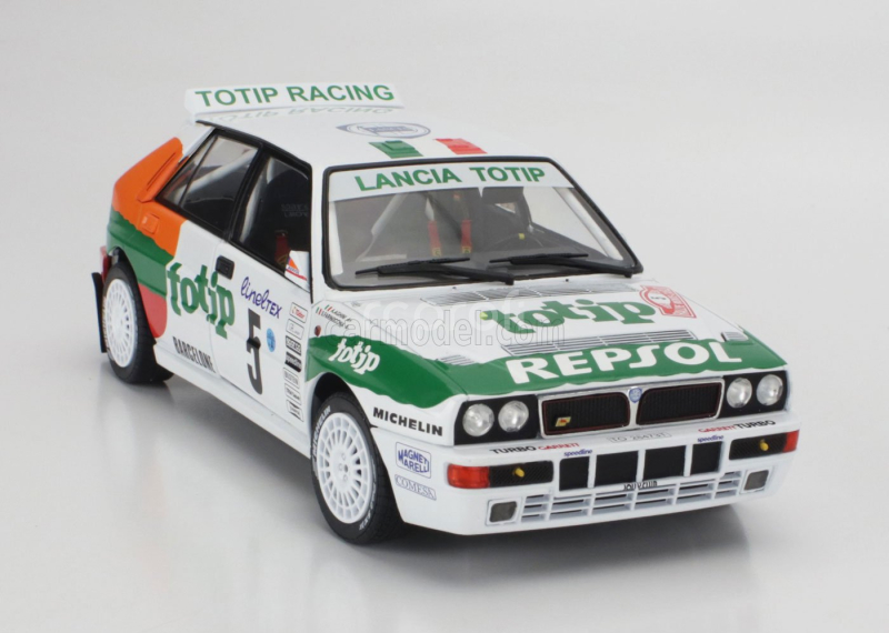 Solido Lancia Delta Hf Integrale Evo Jolly Club Totip Repsol N 5 Rally Montecarlo 1993 Andrea Aghini - Sauro Farnocchia 1:18 Bílá Oranžová Zelená