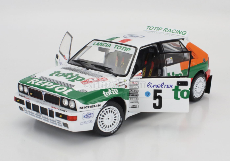 Solido Lancia Delta Hf Integrale Evo Jolly Club Totip Repsol N 5 Rally Montecarlo 1993 Andrea Aghini - Sauro Farnocchia 1:18 Bílá Oranžová Zelená