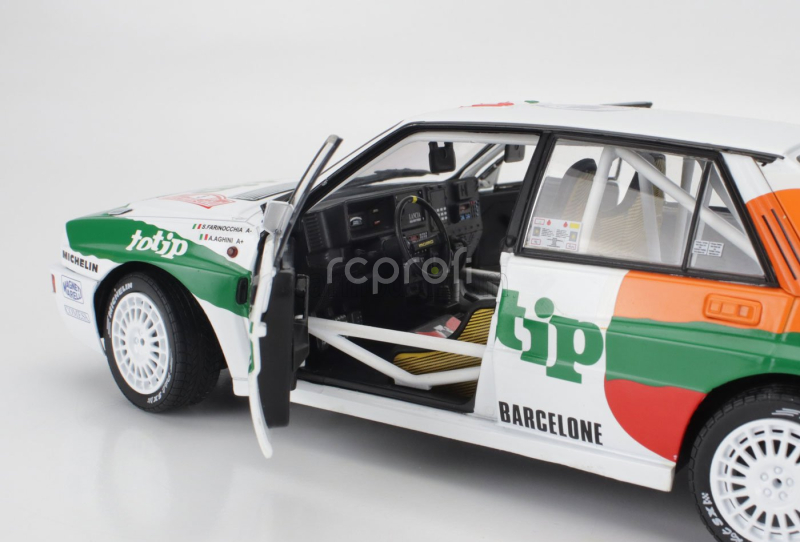 Solido Lancia Delta Hf Integrale Evo Jolly Club Totip Repsol N 5 Rally Montecarlo 1993 Andrea Aghini - Sauro Farnocchia 1:18 Bílá Oranžová Zelená