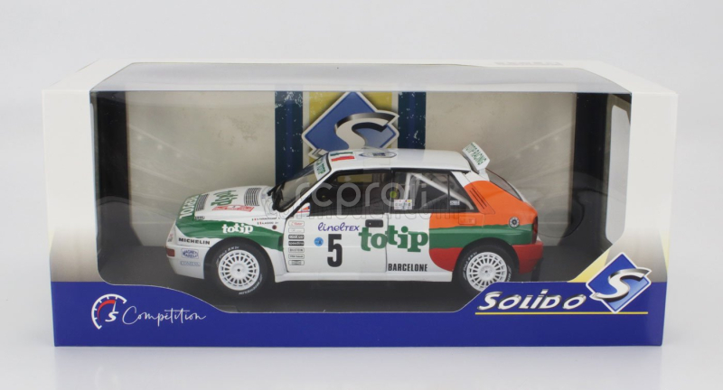 Solido Lancia Delta Hf Integrale Evo Jolly Club Totip Repsol N 5 Rally Montecarlo 1993 Andrea Aghini - Sauro Farnocchia 1:18 Bílá Oranžová Zelená