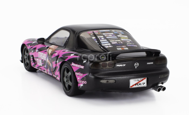 Solido Mazda Rx-7 (fd3rs) Works Itasha Club Coupe 1999 1:18 Black Fucsia