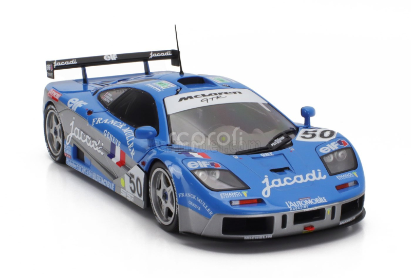 Solido Mclaren F-1 Gtr 6.1l V12 Team Giroix Racing N 50 24h Le Mans 1995 Jean Denis Deletraz - Fabien Giroix - Olivier Grouillard 1:18 Modrá Stříbrná