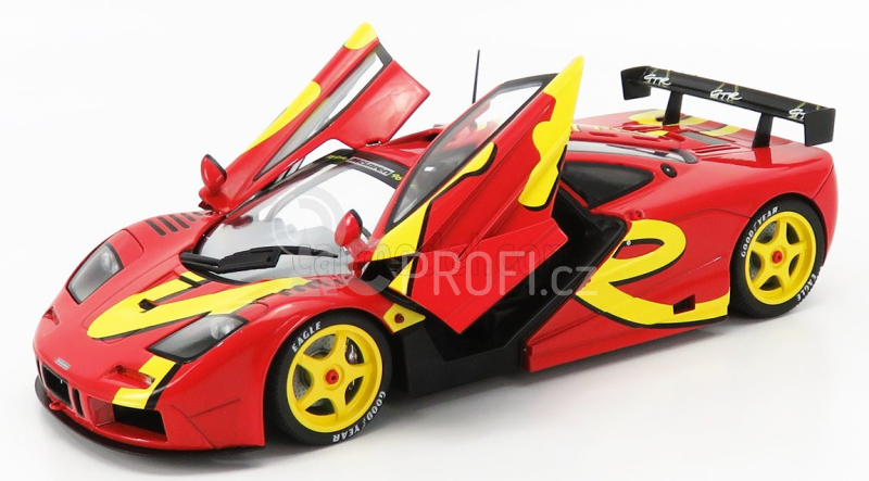 Solido Mclaren F1 Gtr Short Tail 1996 1:18 Červená Žlutá