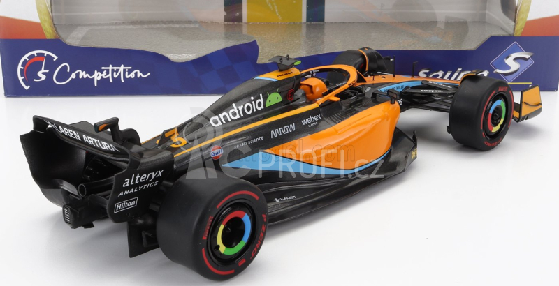 Solido Mclaren F1  Mcl36 Mercedes Team Mclaren N 3 Australian Gp 2022 Daniel Ricciardo 1:18 Oranžová Světle Modrá