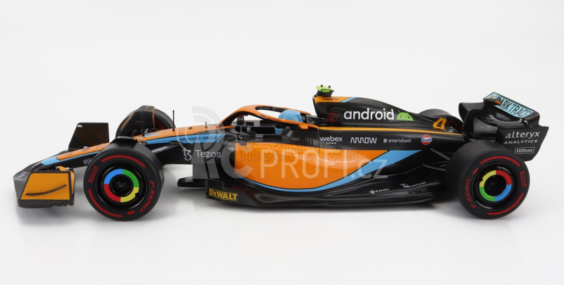 Solido Mclaren F1  Mcl36 Mercedes Team Mclaren N 4 3rd Emilia Romagna Italy Gp 2022 Lando Norris 1:18 Oranžová Světle Modrá