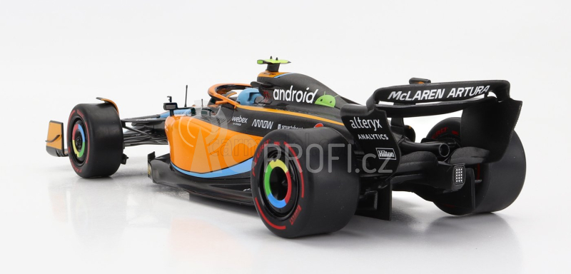 Solido Mclaren F1  Mcl36 Mercedes Team Mclaren N 4 3rd Emilia Romagna Italy Gp 2022 Lando Norris 1:18 Oranžová Světle Modrá