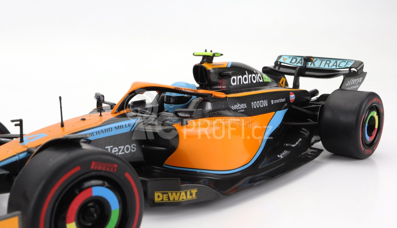 Solido Mclaren F1  Mcl36 Mercedes Team Mclaren N 4 3rd Emilia Romagna Italy Gp 2022 Lando Norris 1:18 Oranžová Světle Modrá