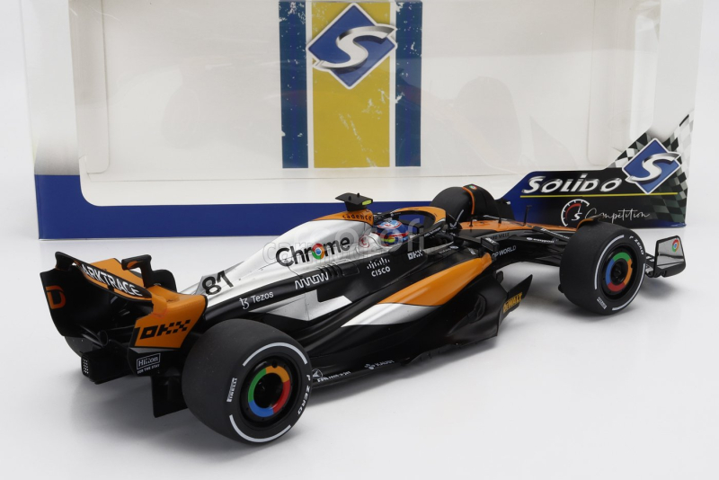 Solido Mclaren F1  Mcl60 Team Mclaren N 81 4th British Gp 2023 Oscar Piastri 1:18 Oranžová Černá