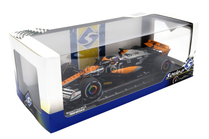 Solido Mclaren F1  Mcl60 Team Mclaren N 81 4th British Gp 2023 Oscar Piastri 1:18 Oranžová Černá