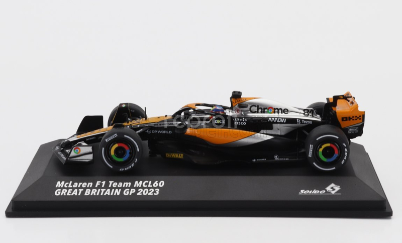 Solido Mclaren F1  Mcl60 Team Mclaren N 81 4th British Gp 2023 Oscar Piastri 1:43 Oranžová Černá
