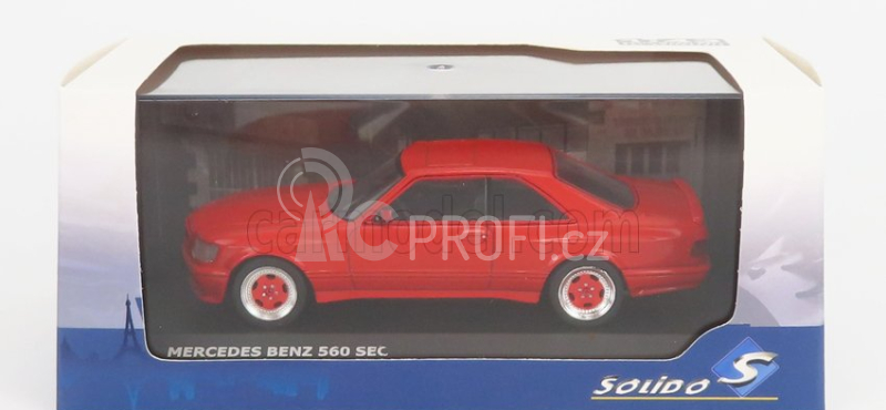 Solido Mercedes benz S-class 560sec Amg (c126) Wide Body 1990 1:43 Red