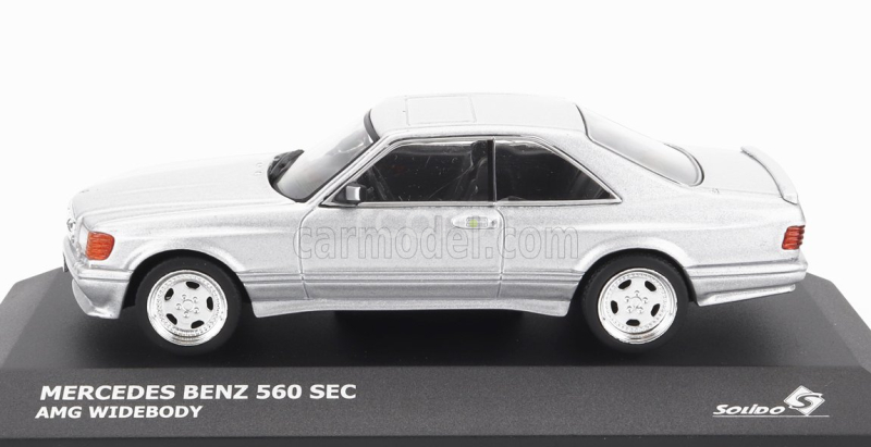 Solido Mercedes benz S-class 560sec Amg (c126) Wide Body 1990 1:43 Silver