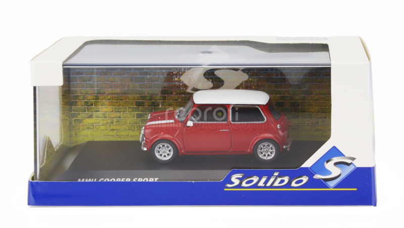 Solido Mini Cooper Sport 1997 1:43 Červená Bílá
