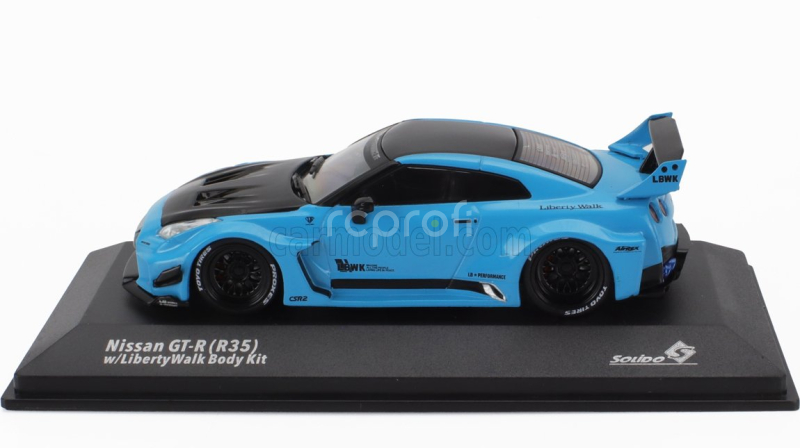 Solido Nissan Gt-r (r35) Lb Works Silhouette Coupe 2019 1:43 Modrá Černá
