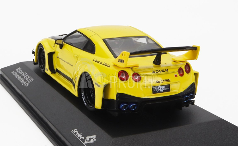 Solido Nissan Gt-r (r35) Lb Works Silhouette Coupe 2019 1:43 Žlutá Černá