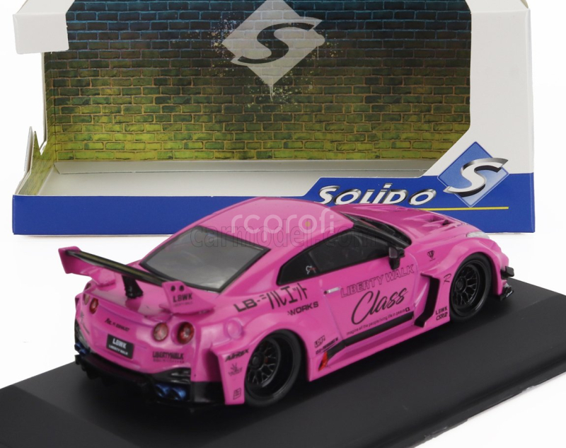 Solido Nissan Gt-r (r35) Liberty Walk Body Kit Coupe 2019 1:43 Pink
