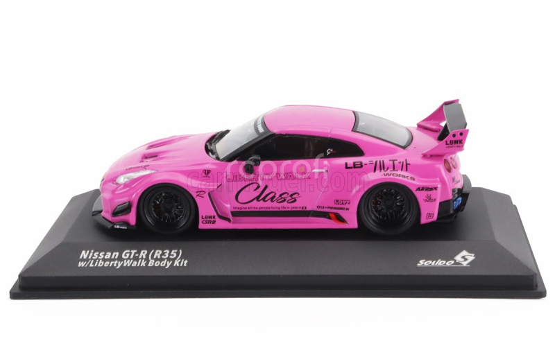 Solido Nissan Gt-r (r35) Liberty Walk Body Kit Coupe 2019 1:43 Pink