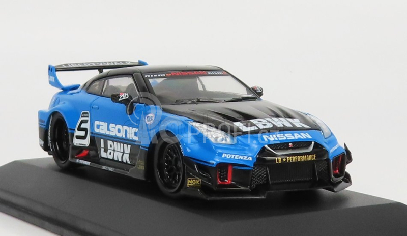Solido Nissan Gt-rr (r35) Lb Works Coupe Calsonic 2016 1:43 Modrá Černá