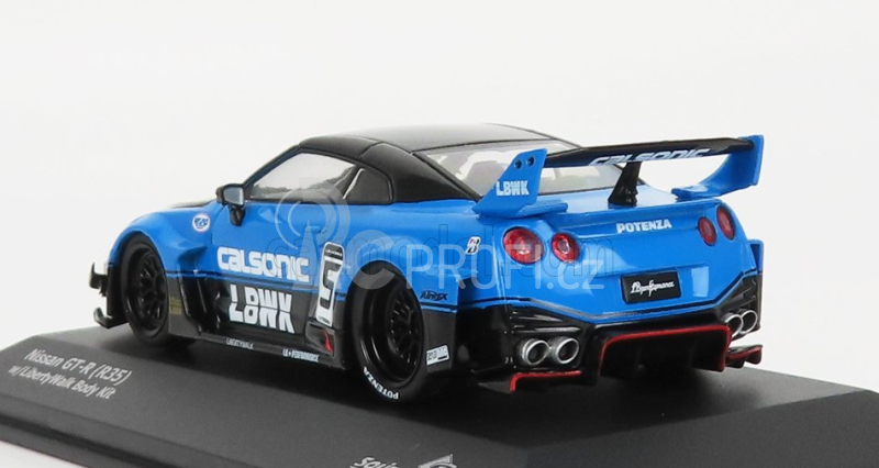Solido Nissan Gt-rr (r35) Lb Works Coupe Calsonic 2016 1:43 Modrá Černá