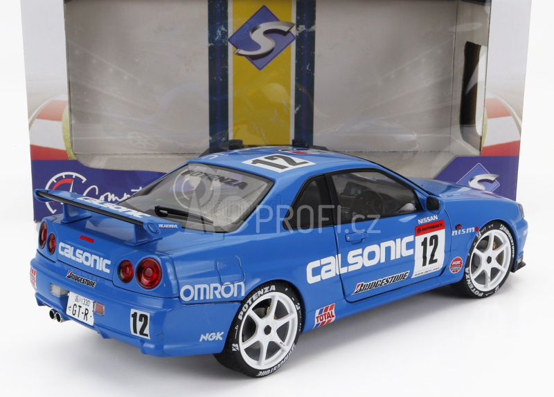 Solido Nissan Skyline Gt-r (r34) Streetfighter N 12 Calsonic Tribute 2000 1:18 Blue
