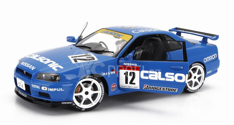 Solido Nissan Skyline Gt-r (r34) Streetfighter N 12 Calsonic Tribute 2000 1:18 Blue