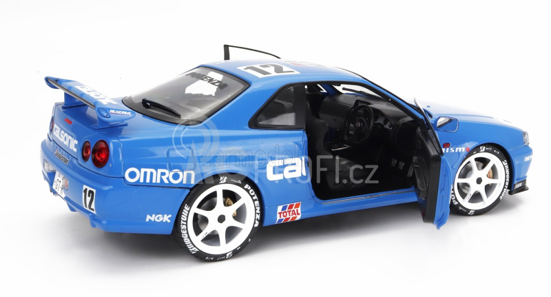 Solido Nissan Skyline Gt-r (r34) Streetfighter N 12 Calsonic Tribute 2000 1:18 Blue