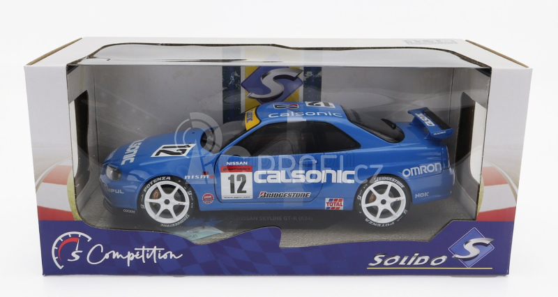 Solido Nissan Skyline Gt-r (r34) Streetfighter N 12 Calsonic Tribute 2000 1:18 Blue