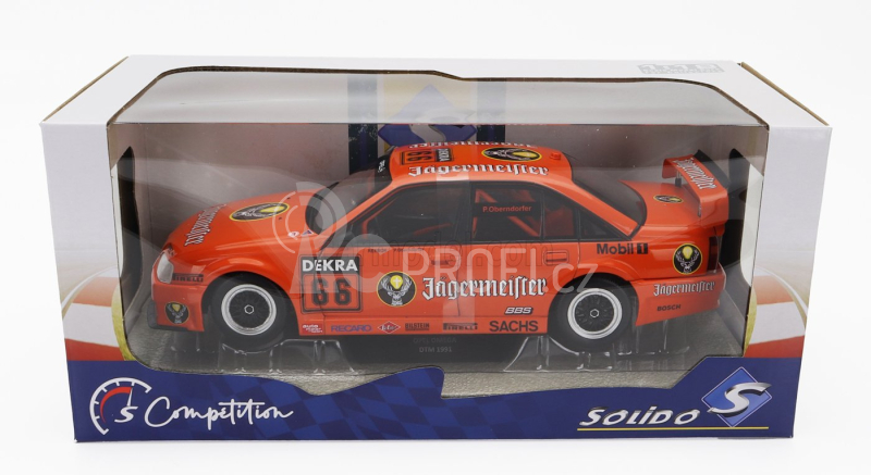 Solido Opel Omega Evo 500 Jagermeister Team Schubel N 66 Season Dtm 1991 P.oberndorfer 1:18 Orange