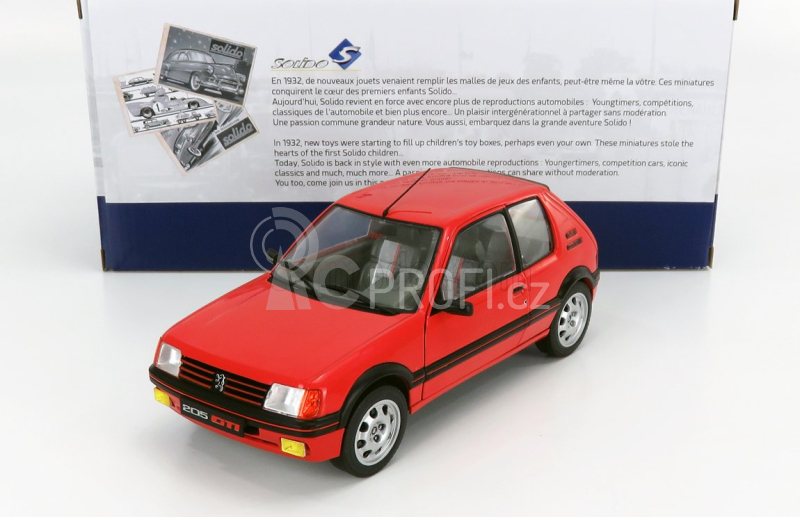 Solido Peugeot 205 1.9 Gti 1988 1:18 Red