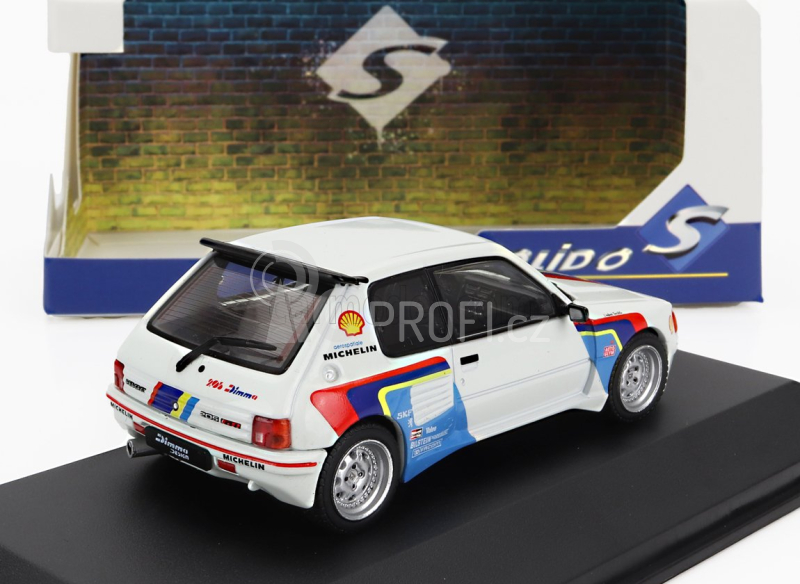 Solido Peugeot 205 Gti Dimma Rally Tribute 1992 1:43 Bílá