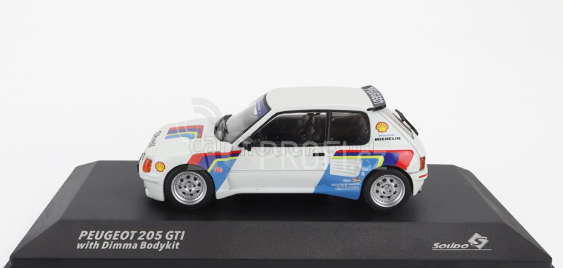 Solido Peugeot 205 Gti Dimma Rally Tribute 1992 1:43 Bílá