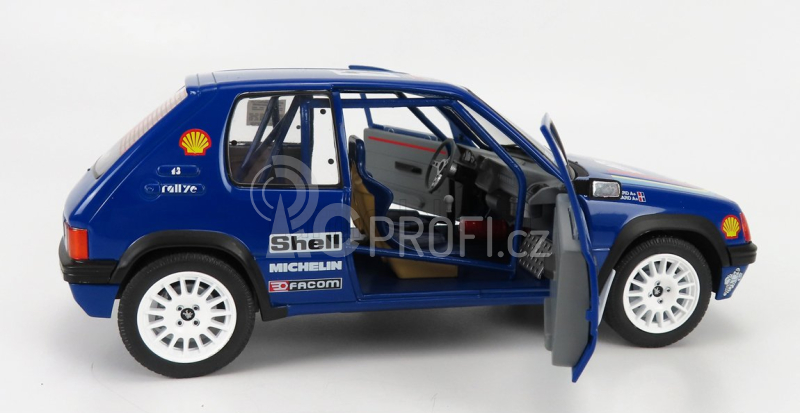 Solido Peugeot 205 N 24 Rally Tour De Corse 1990 R.bourcier - B.frangin 1:18 Blue