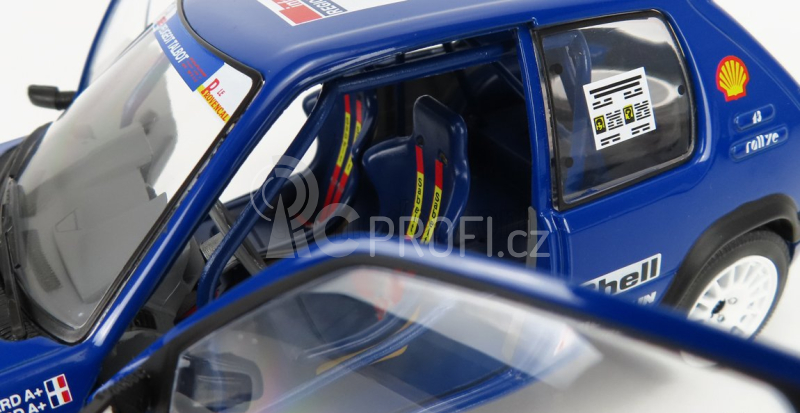 Solido Peugeot 205 N 24 Rally Tour De Corse 1990 R.bourcier - B.frangin 1:18 Blue