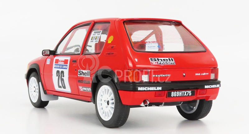 Solido Peugeot 205 Rallye N 26 Rally Tour De Corse 1990 H.devin - F.viste 1:18 Červená Černá
