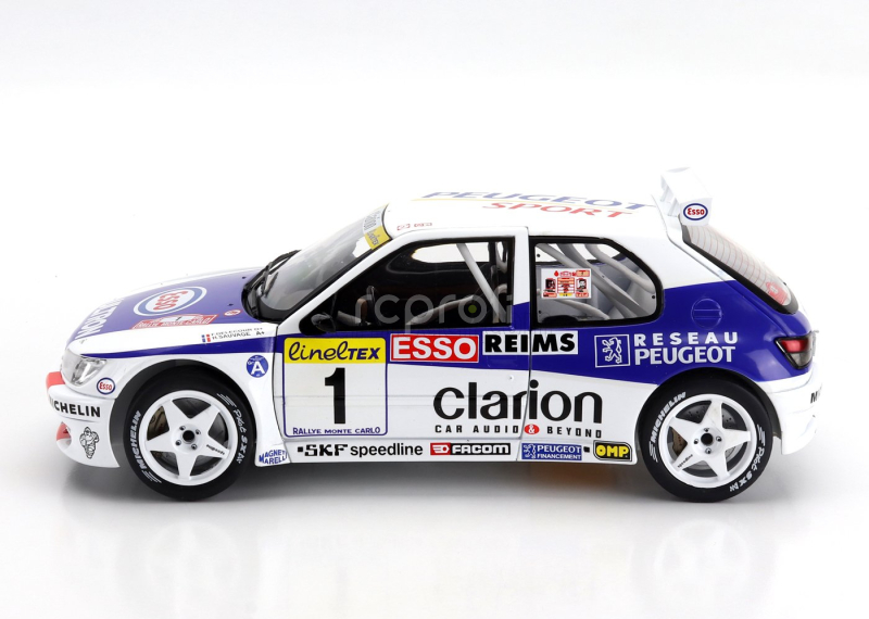 Solido Peugeot 306 Maxi N 1 2nd Rally Montecarlo 1996 Francois Delecour - Herve Sauvage 1:18 Bílá Modrá