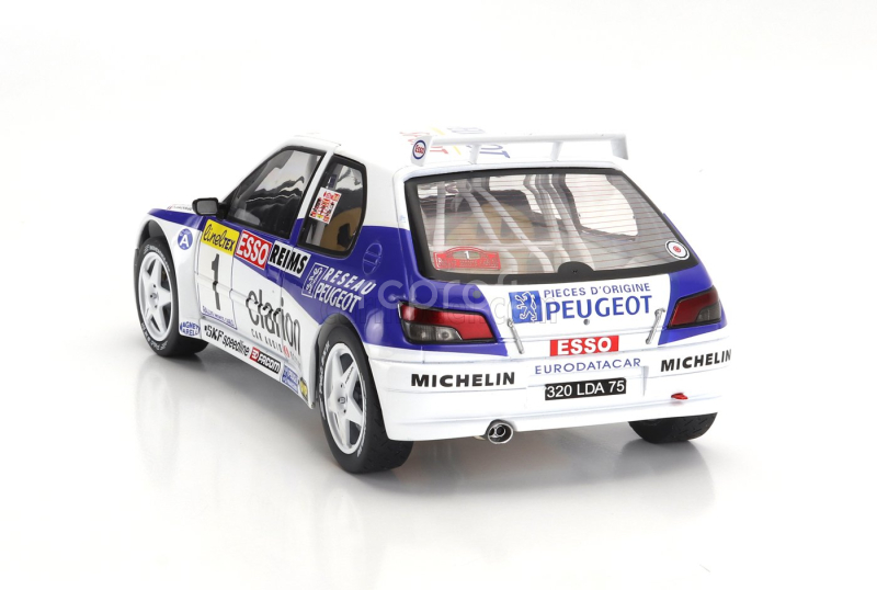 Solido Peugeot 306 Maxi N 1 2nd Rally Montecarlo 1996 Francois Delecour - Herve Sauvage 1:18 Bílá Modrá