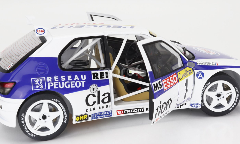 Solido Peugeot 306 Maxi N 1 2nd Rally Montecarlo 1996 Francois Delecour - Herve Sauvage 1:18 Bílá Modrá